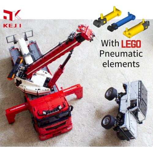 KEJI Remote Control Tow Truck MkII Motor Power Function Fit MOC-29848 Building Block Bricks Kids Toys Christmas Gift