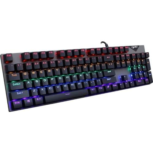 Backlight Mechanical Keyboard 20 Kinds RGB Keyboard Dustproof Waterproof for Computer PC Gamer