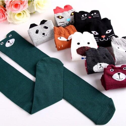Lovely Childrens Girls Animal Knee High Socks.Baby Toddler Socks.Kids Thighhighs Over Knee Sock Sox 3-12Y