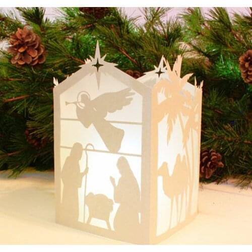 MISS VINTAGE 2021 New Christmas Lantern Metal Cutting Dies Scrapbooking Cut Dies Embossing Paper Greeting Nativity Card Making