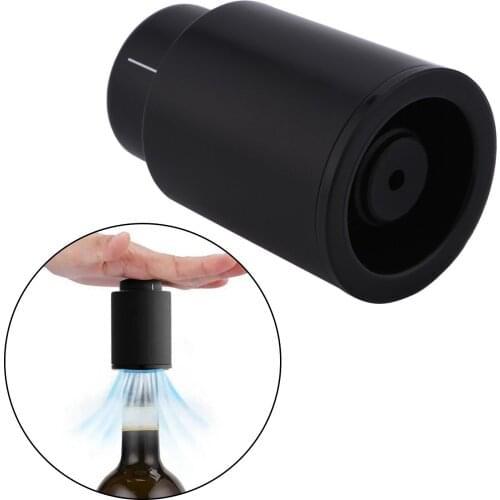 Push Style Reusable Wine Bottle Stopper Vacuum with Time Scale Record for Wine Lovers,Bar Tools,Widely Used