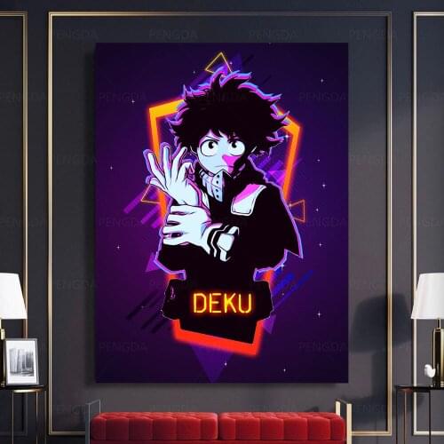 Wall Artwork Modular Deku Cool Boy My Hero Academia Paintings Anime Pictures Hd Prints Home Poster Canvas Living Room Decoration