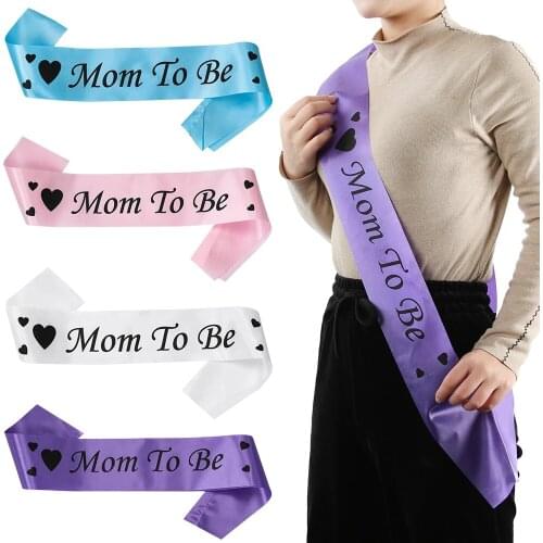 2021 New Mommy Mum To Be Sash Baby Boy Girl Baby Shower Decoration Sash Newborn Party Decoration Pregnant Mom Favor Gifts