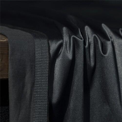 Solid color cotton, polyester and Lycra satin fabric,slight stretchy,shiny luster,sewing for coat,suits,pants,craft by the yard