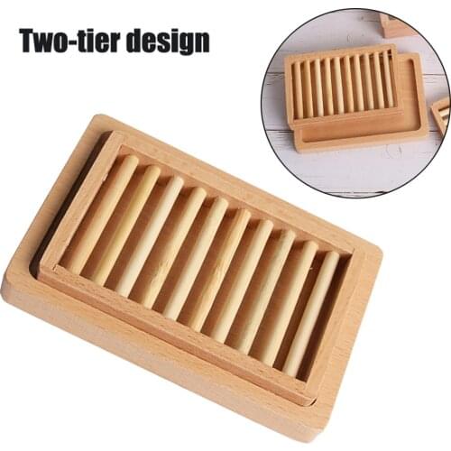 Natural wooden soap dish soap soap tray rack storage container rack soap box bathroom storage container new portable soap box