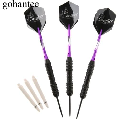 Gohantee 3 Pcs/Box Professional 22g Steel Point Darts High Quatity Steel Needle Tips Darts Nice Flights For Electronic Dartboard