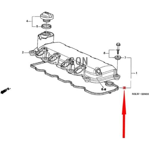 Valve cover gasket 2018-Hon daC ITY FIT JA ZZ Cylinder head cover gasket Engine gasket Valve cylinder head gasket rubber ring