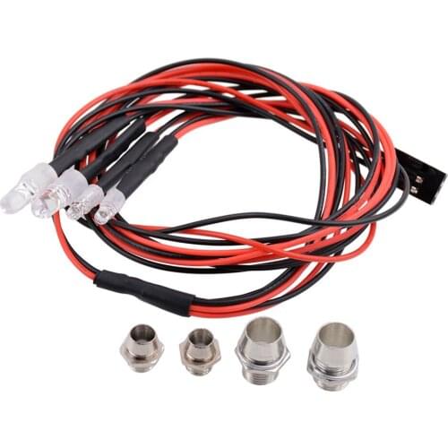 RC LED Night Headlamps Headlights 3/5mm LED Light for Model Drift Crawler Car jlrr