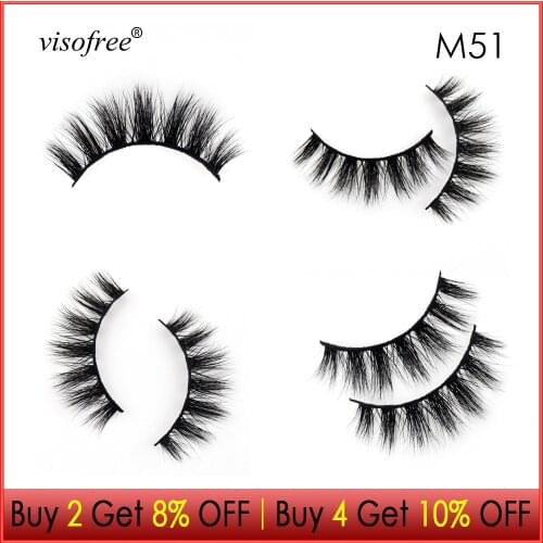 Visofree Eyelashes 3D Mink Lashes Wispy lashes Cruelty free Mink Eyelashes Dramatic lashes Natural Long False Eyelashes Makeup