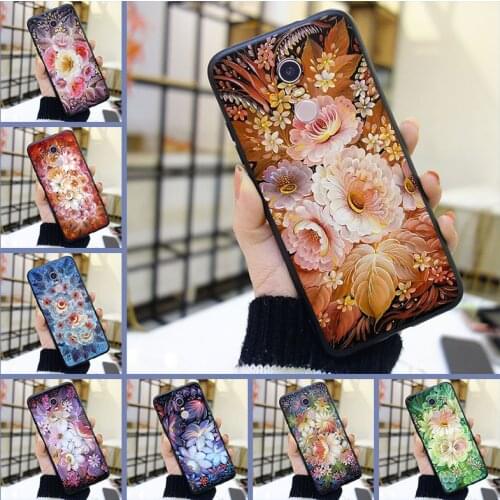 Phone Case Silicone For Xiaomi Redmi S2 4A 5A 6A 5 Plus Flower Back Cover For Pocophone F1 Redmi Note 4 4X 5 5A 6 Pro Prime