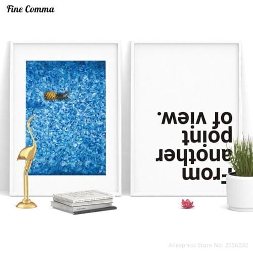 Ananas From Another Point of View Scandinavian Decor Nordic Posters and Print Wall Picture for Living Room Wall Art Canvas Print