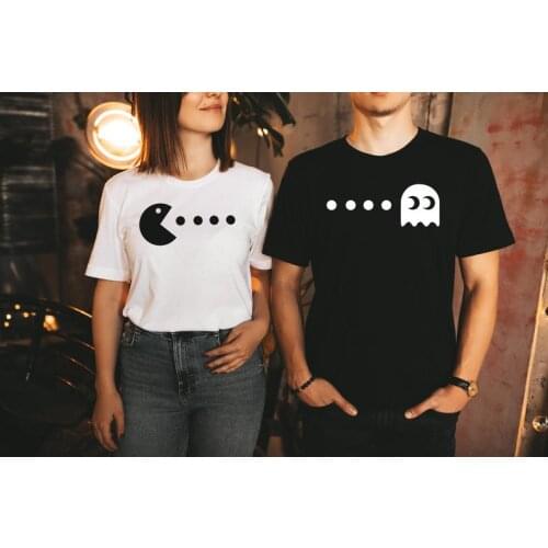 Skuggnas Funny Valentines Shirt Matching Couple T Shirt Summer Cotton t shirt Anniversary Gift Fashion Couples shirt Drop Ship