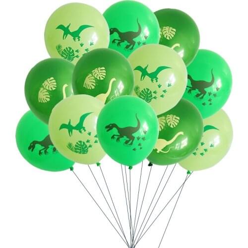 12inch Dinosaur Balloon decoration Happy Birthday Party Supplies Confetti Latex Ballon Jungle Safari Party Decoration