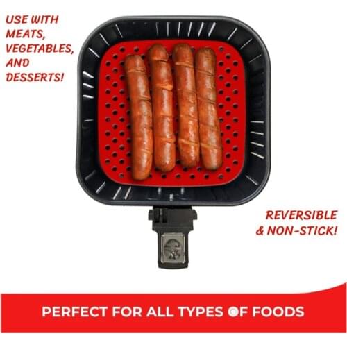 1pc Air Fryer Liners Anti-stick Pad 7.5-8inch Bamboo Steamer Liners Premium PerforatedSilicon Paper Steaming Papers For Kitchen