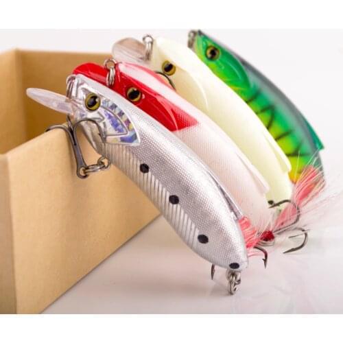 1PC 3D Eyes Hard Bait Minnow Fishing Lure 7cm-2.75in/15g-0.52oz Crankbait Lures Bright Color Pesca Fishing Tackle