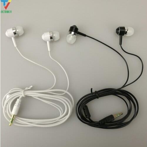 300pcs/lot 3.5mm Good quality earphones Transparent earbud about 1.2m Suit all 3.5 audio equipment for Android phone Tourism