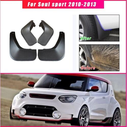 Car Mud Guards For Kia Soul Sports 2010 2011 2012 2013 Splash Guards Over Fender Kit Car Styling Fender Accessories Mud Flaps