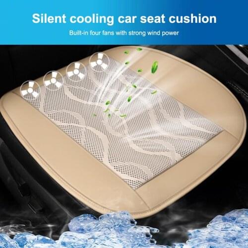 Auto Seat Breathable Cold Wind With 4 Fans Usb Powered Summer Ventilating Car Seat Cover 2speeds For Auto Accessories Tools