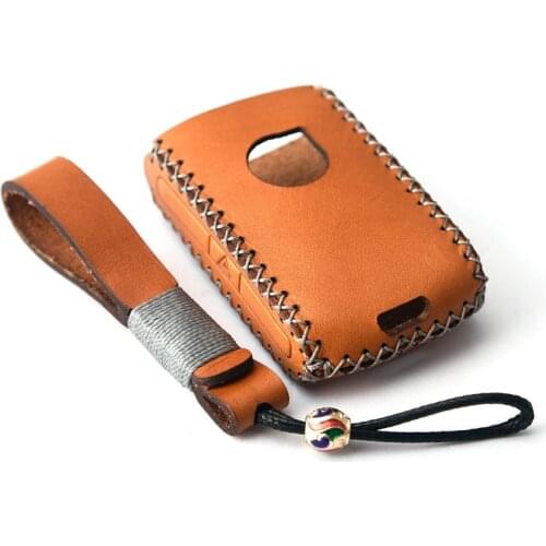 Genuine Leather Car Remote Key Cover Case For Volvo xc40 xc60 xc90 s90 v90 XC60 XC90 XC40 S90 V90 2018 2019