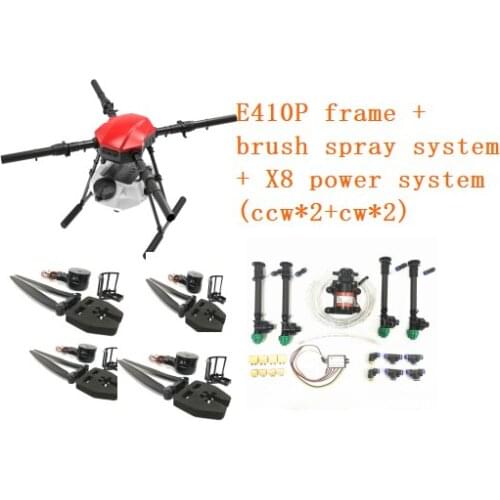 New EFT E410P four-axis 10L10kg agricultural plant protection drone folding frame + X8 power + spraying system
