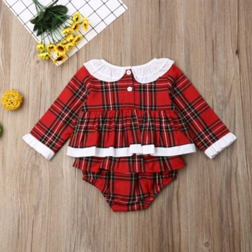 Baby Toddler Romper Girls Boys Plaid Long Sleeve Autumn Winter Newborn Boy Girl Infant Rompers Cute Newborn Gifts Clothing