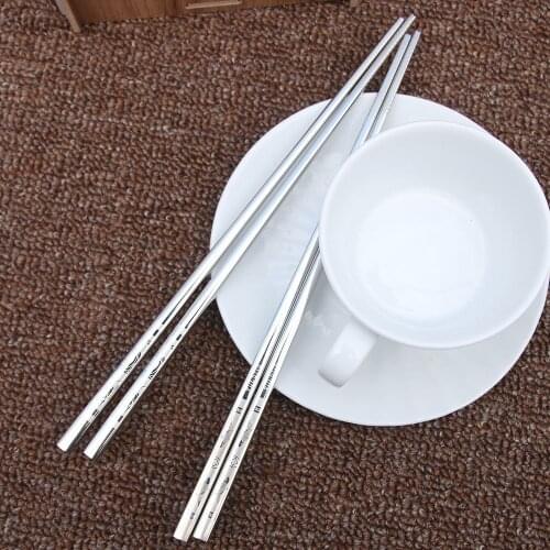Chinese Stainless Steel Anti Skid Dragon Chopsticks Sushi Metal Iron Portable Chinese Healthy Food Stick Tableware