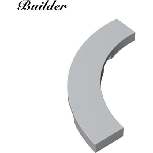 Little Builder Building Blocks Technological DIY Plastic Plates 4x4 Curved Light Panel MOC Educational Toys for Children 27507