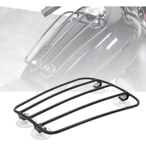 Motorcycle Oil Fuel Tank Luggage Shelf Rack Steel Rear Fender Rack Luggage Bracket with Sucker