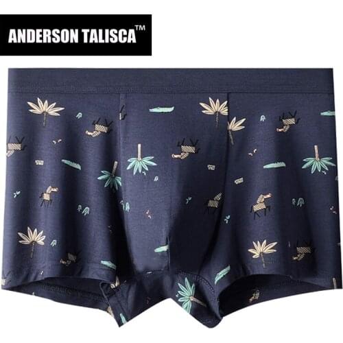 ANDERSON TALISCA Modal New Cartoon Underwear Men Boxer Para Hombre Man Penis Mens Boxers Cuecas Masculina Boxershorts Homme L3XL