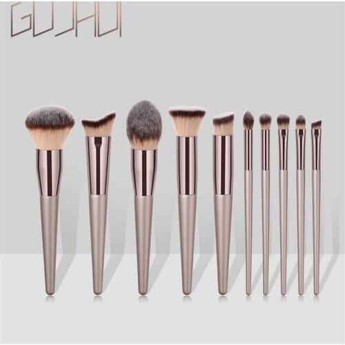 New 4/10/14pcs Champagne Makeup Brushes Set Foundation Powder Eyeshadow Eye Make Up Brush Cosmetics For Make Up Tools 20