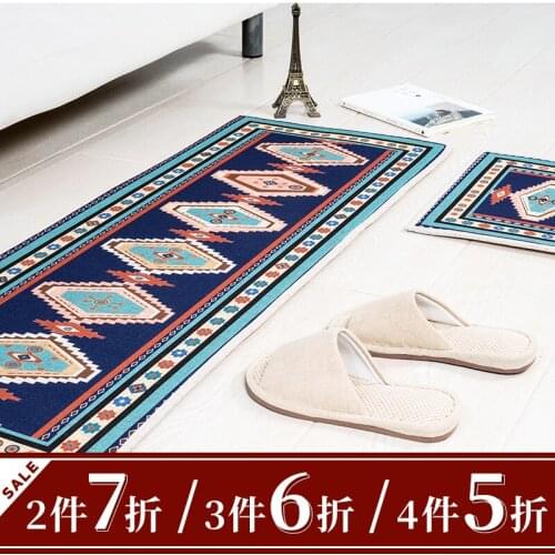 National wind floor mat door mat door entry door mat home toilet bathroom anti-slip mat long kitchen floor mat