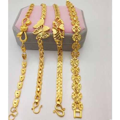 Золотые браслеты Qianxihengyuan China At AliExpress