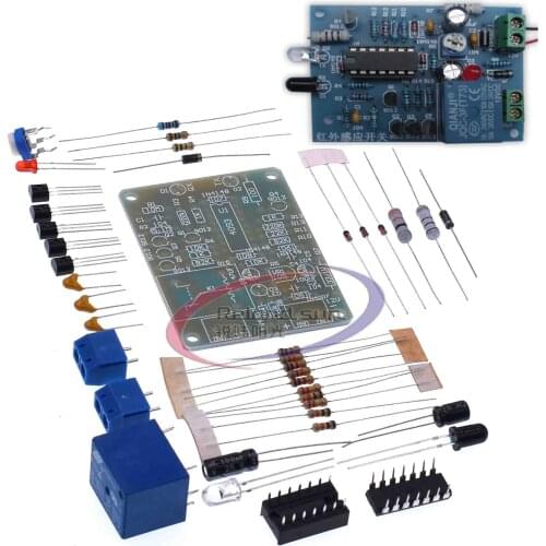 Adjustable Infrared Proximity DIY Kit Diode Control Switch Automatic Faucet Module Breadboard DIY Electronic Kit 10A/250V PCB