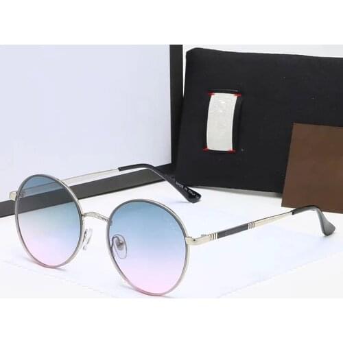 Luxury Sunglasses Men Round Glasses Ladies Top Brand Fashion Designer Coated Lenses Gradient Color Sun Glass UV400 Gafas de sol