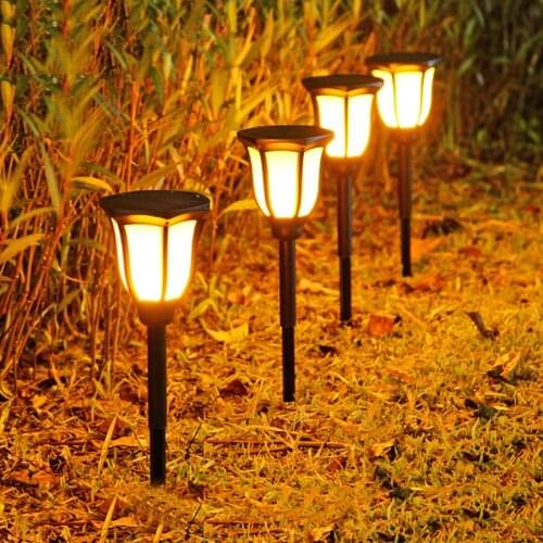 Solar Lights Outdoor Flickering Flames Solar Torches Landscape Light Yard Lawn Solar Torch Light Waterproof Solar Pathway Lights