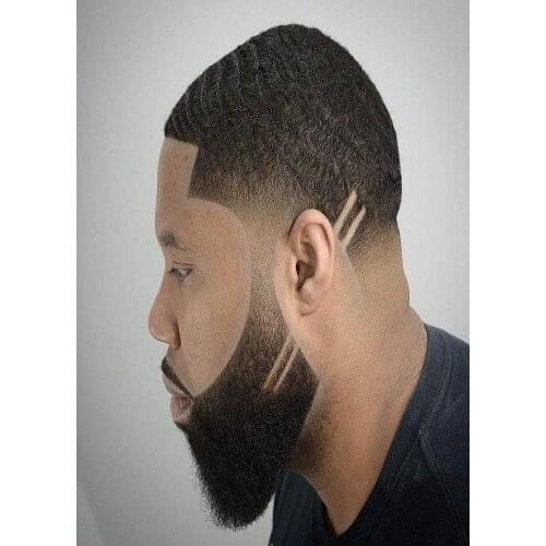 Modern Fashion Pompadour Men Beard Hairstyle, Haircut Posters Vintage Kraft Paper Print Art Wall Sticker Barber Shop Decor G