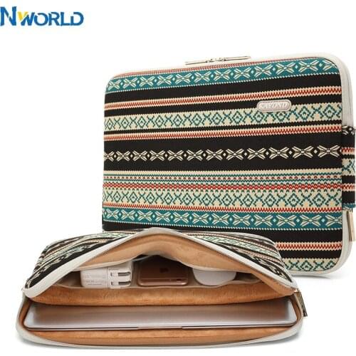 Laptop Bag Bohemia Canvas Laptop Case 11" 13" 14" 15" 17" Notebook Bag For Macbook Air Pro hp xiaomi Thinkpad