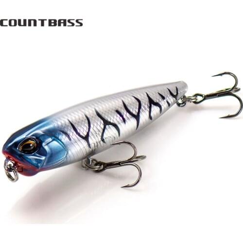 1pc COUNTBASS 65mm 5.4g Pencil Topwater Fishing Lures Walking Baits Leurre de Surface Floating Stick Wobblers Plug