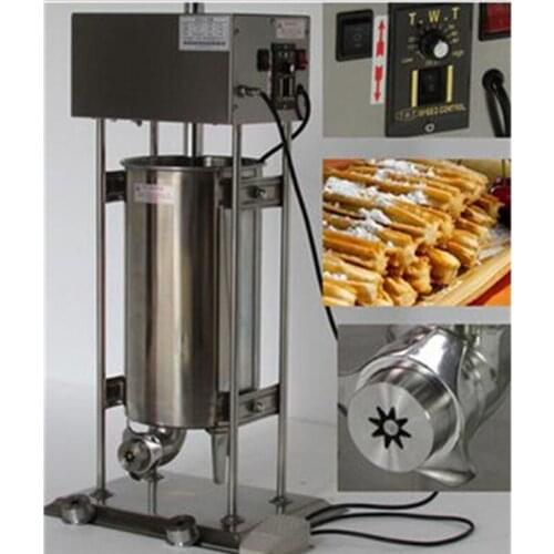 10L electric automatic spain churros making machine fried dough sticks machine spanish snacks, latin fruit maker
