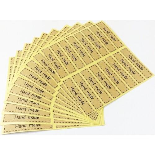 1600 Pcs/lot Cute Handmade With Dashed Frame Sticker For Handmade Products DIY Multifunction Self-adhesive Seal Label Stickers