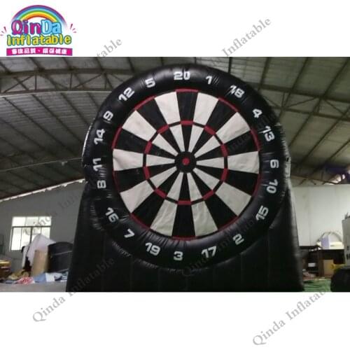 3m height funny inflatable foot dartboard ,0.55mm pvc inflatable dart board game with factory price