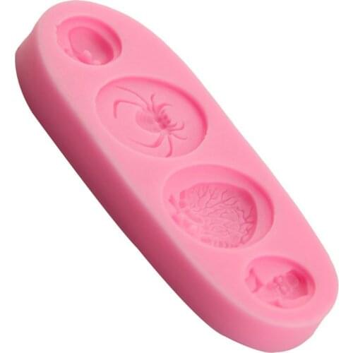 3D Skull Resin Charms Pendant Mold UV Resin Jewelry Silicone Mold Jewelry Making W0YA