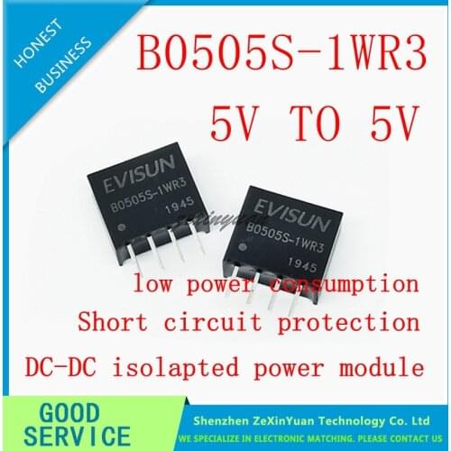 5PCS-20PCS B0505S-1WR3 B0505S-1W SIP-4 DC-DC power module 5V to 5V 1W new original