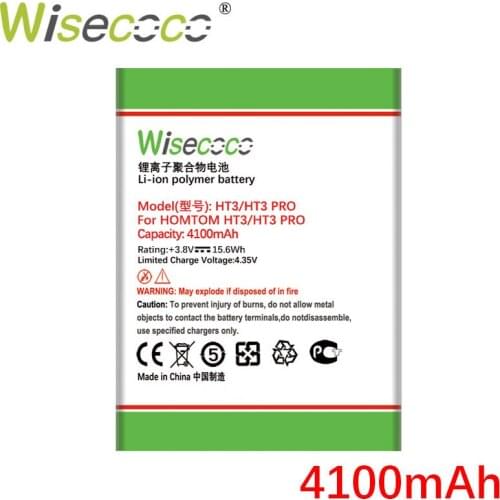 Wisecoco Battery For Homtom battery ( HT3 HT7 HT17 HT37 HT50 ) Pro Phone High Quality battery+Tracking Number