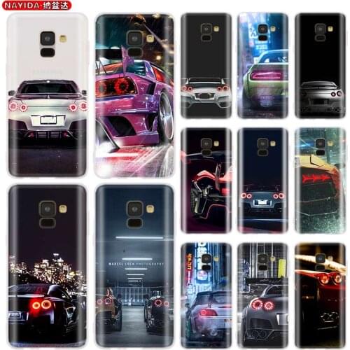 Phone Case for Samsung galaxy A30 A50 A90 5G A3 A5 A6s A7 A8 2016 2017 A6 2018 Plus Matte soft silicone Cases Rear Lights