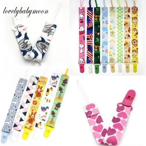 Baby Pacifier Chain with String Baby Clip Holder Nursing Teether Dummy Soother Nipple Leash StrapNipple Holder Infant Feeding