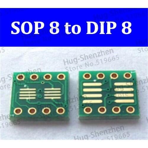 10pcs sop8 to dip8 double side adapter converter