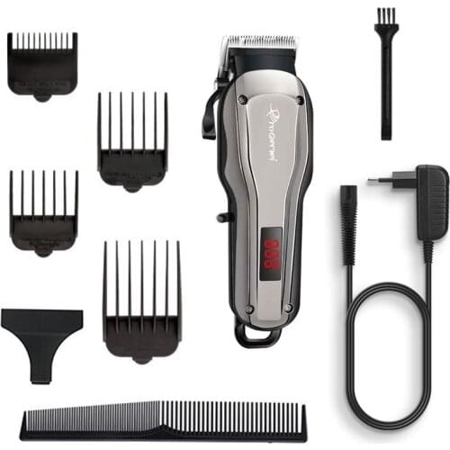 Cord cordless hair clipper barber machine professional hair trimmer for men 100v-240v electric hair cutter for fading blending
