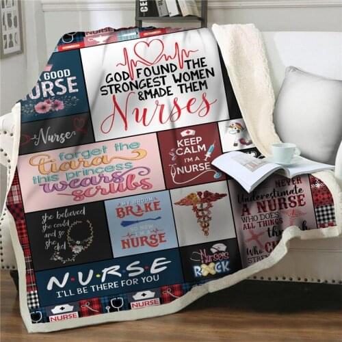 Nurse Blankets For Bed Sofa Warm soft flannel Blanket bedding Throw Blanket Office thick Blanket Weighted Blanket encourage gift