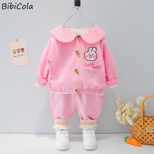 Infant Clothing For Baby Girls Clothes Set Autumn Spring Newborn Children Clothes Tops +Pant Cute Doll Collar Suit Baby Costume